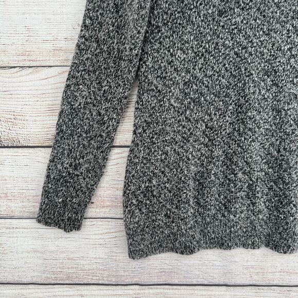 Lucky Brand Side Button Turtleneck Sweater Womens Medium Black Gray - Picture 7 of 13